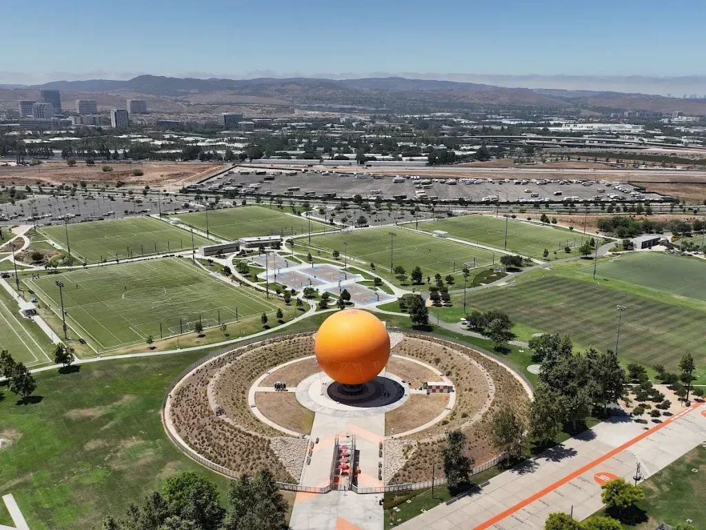 Aerial view of great park irvine