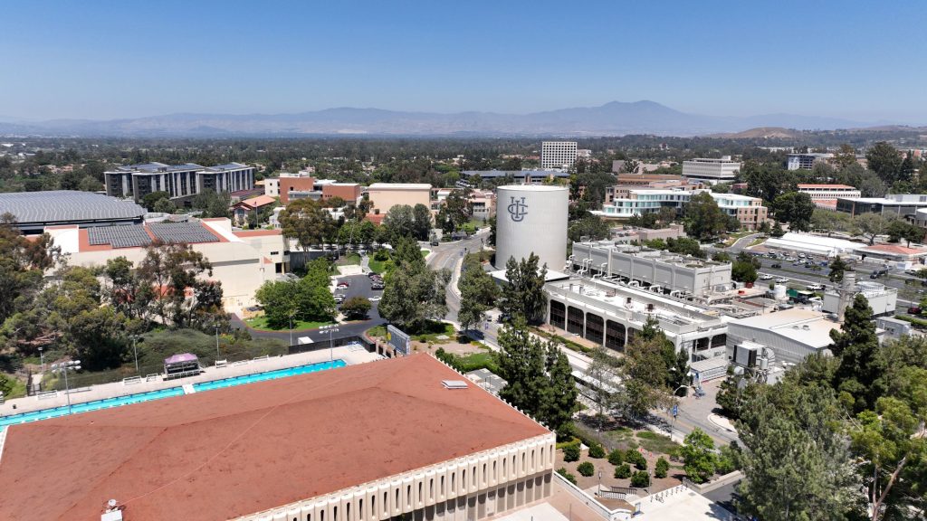 aerial shot of University of California Irvine