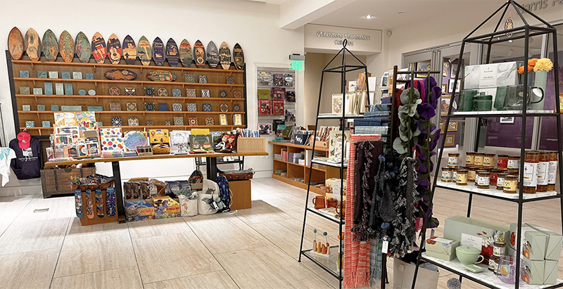 museum store with souvenirs
