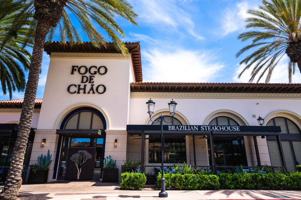 exterior of Fogo de Chao restaurant at Irvine Spectrum
