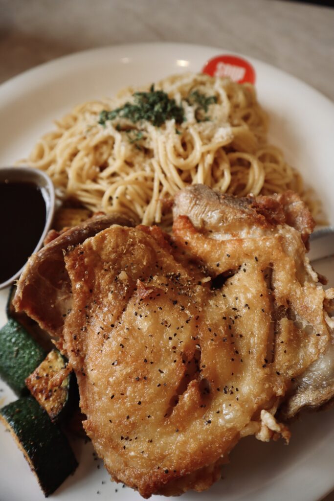 chicken garlic noodles