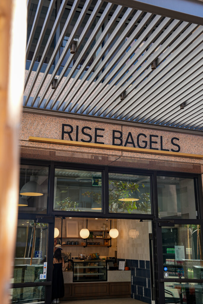 exterior of Rise Bagels