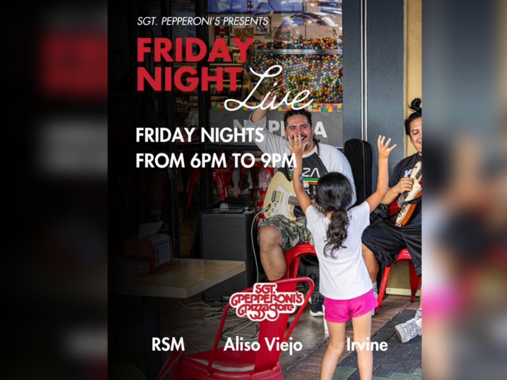 digital poster for Sgt. Pepperoni live music night event