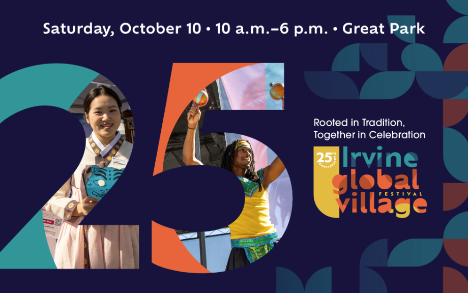 Digital artwork for Irvine Global Village Festival's 25th anniversary