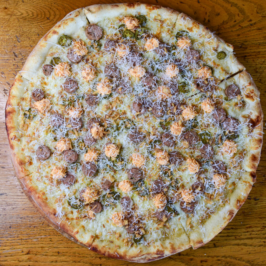 Pizza with cheese